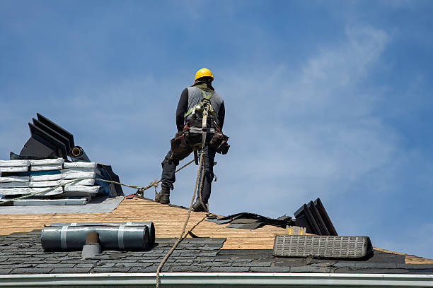 Professional Gutter Installation technician working in Lynwood, IL